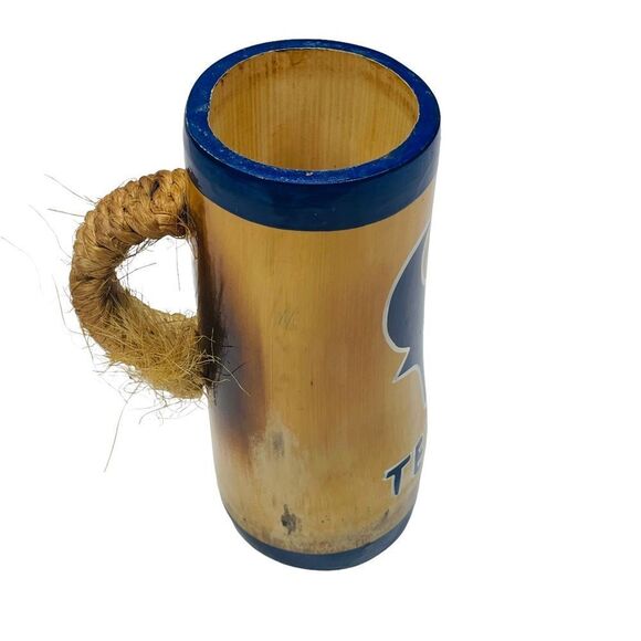 Handmade Wooden Bamboo Houston Texans Draft Mug - Picture 2 of 7